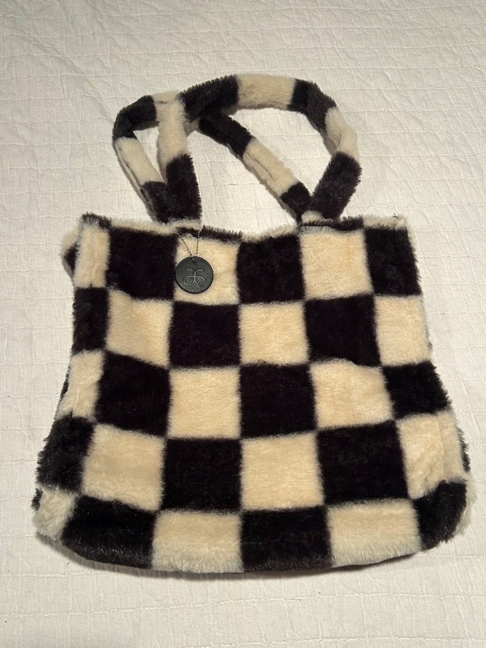 Arbonne Checkered Medium Tote